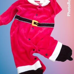 #1862 Santa romper 0-3 month
